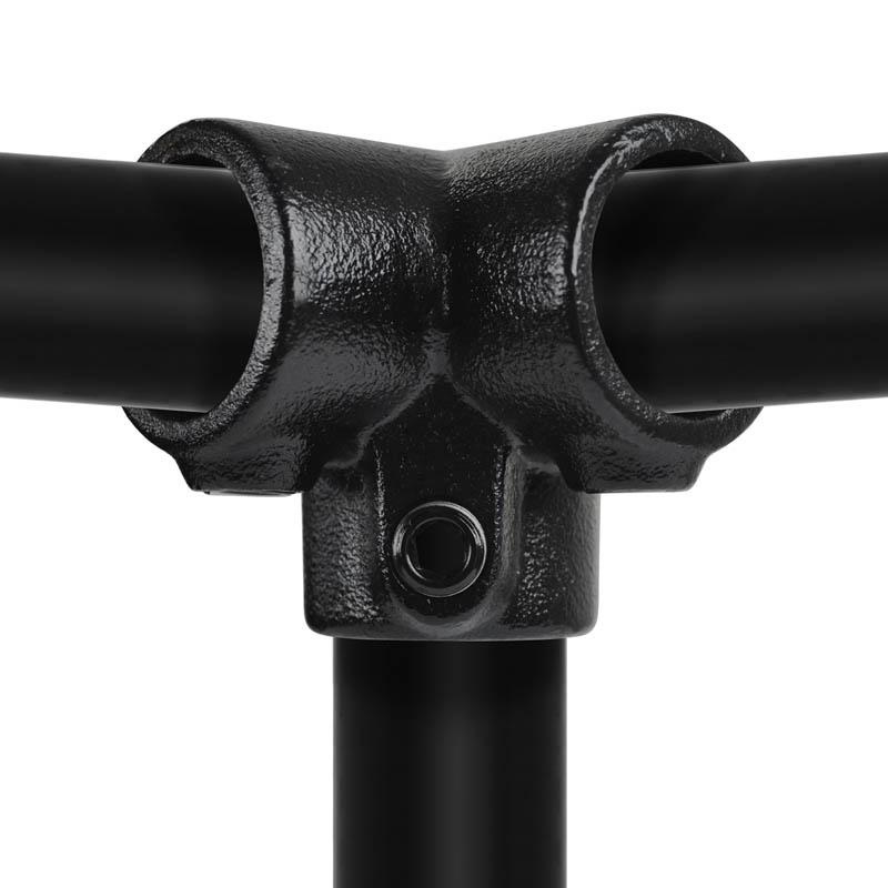 Dreiweg-Eckstück 90° schwarz 26.9mm (3/4")