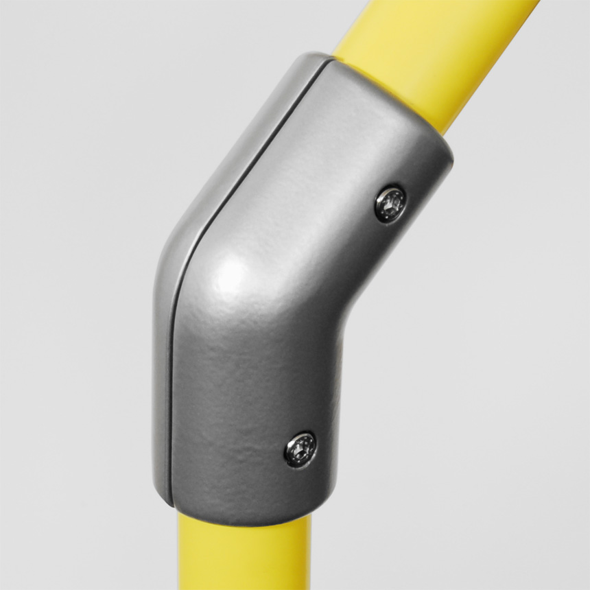 Winkelstück Aluminium 40mm Wa 35°/Wb 55°/145°