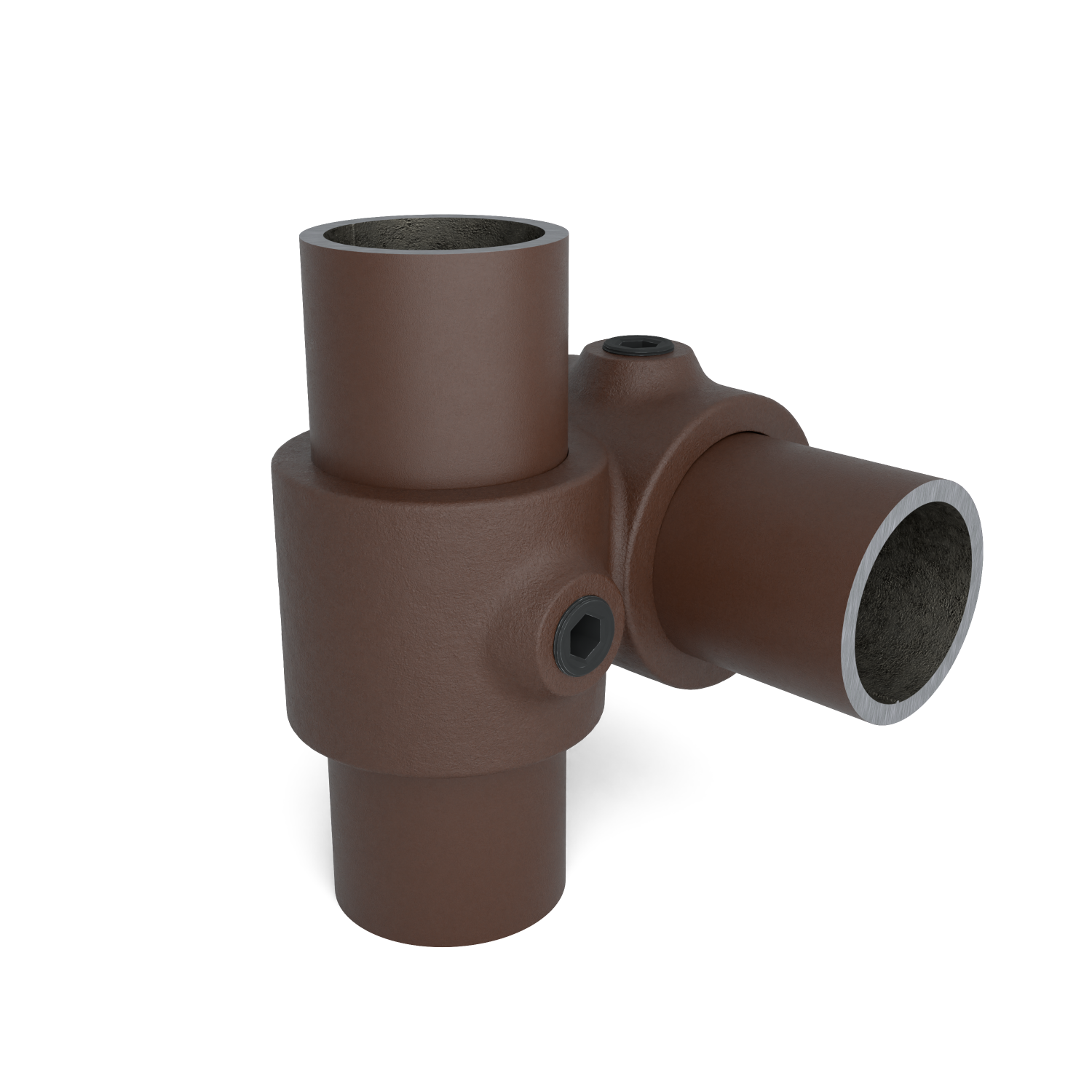 161-A Kreuzst vorges 90°- 26.9 mm braun