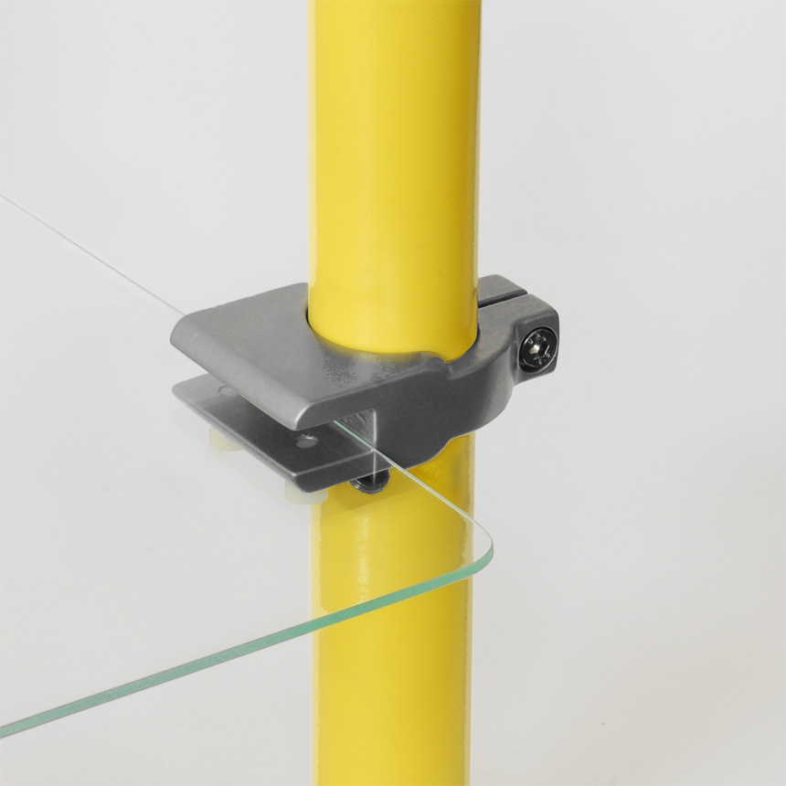 Plattenhalter Aluminium 40mm