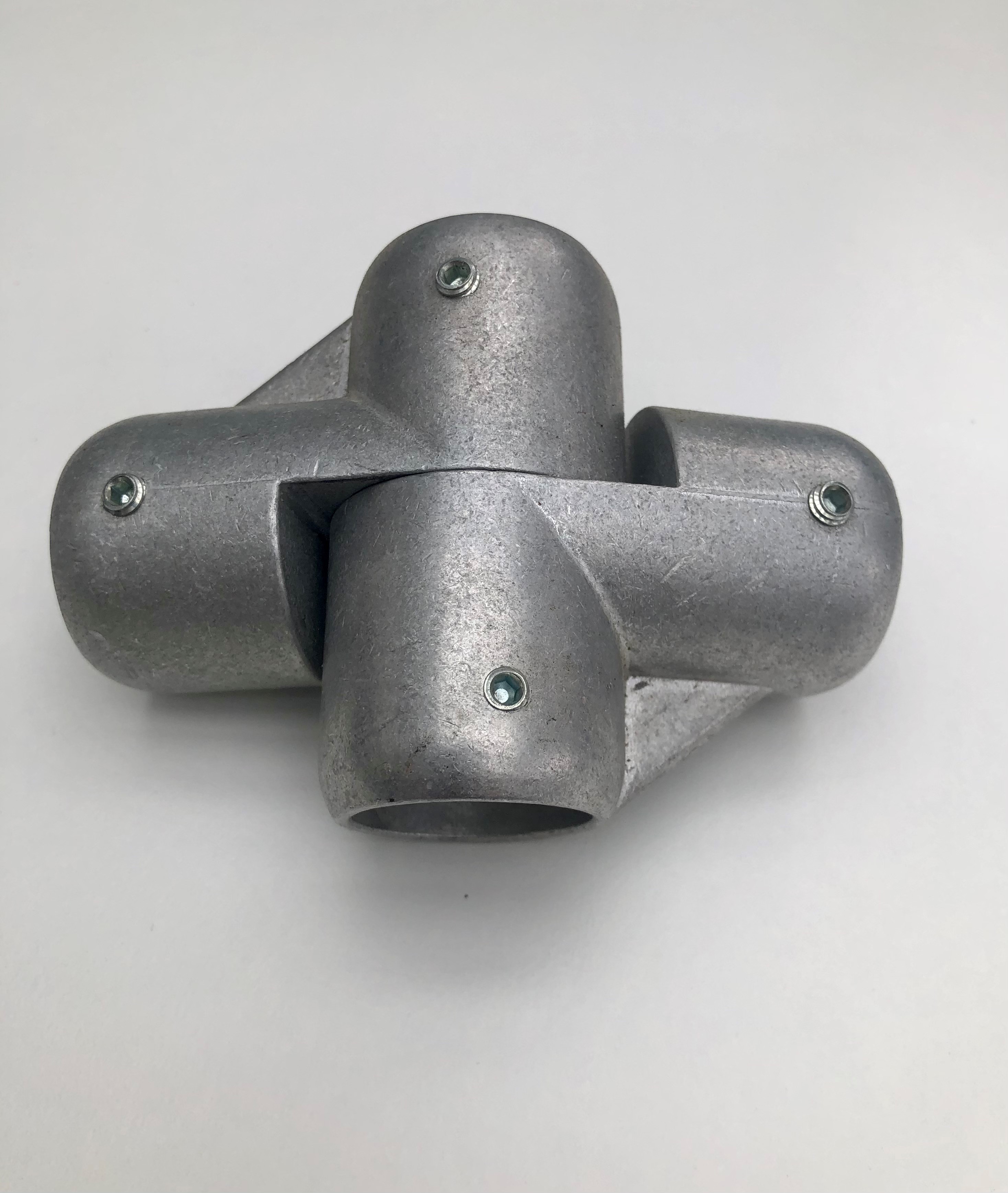 Kreuzgelenk offen,  30mm, 250gr, Alu roh4 Madenschrauben, durchgehend