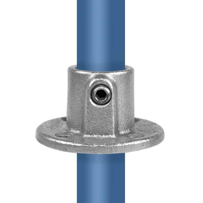 Fussplatte rund, durchgehend 21,3 mm (½”)