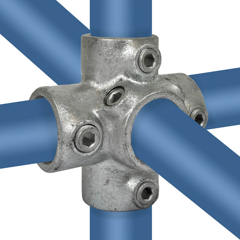 Kreuzstück für Stützrohr 48,3 mm (1½”)