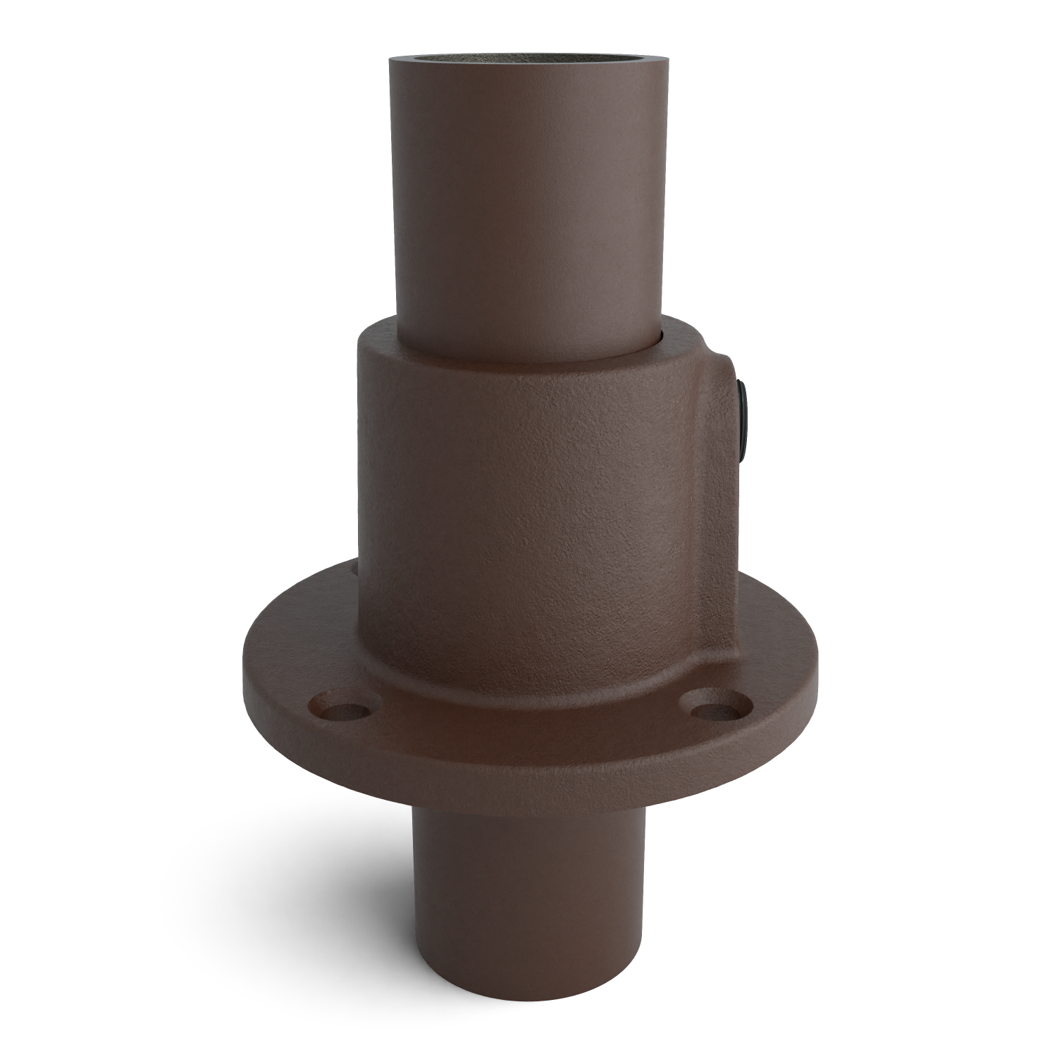 131T-A Fußplatte rund, durchgehend - 26.9 mm braun 