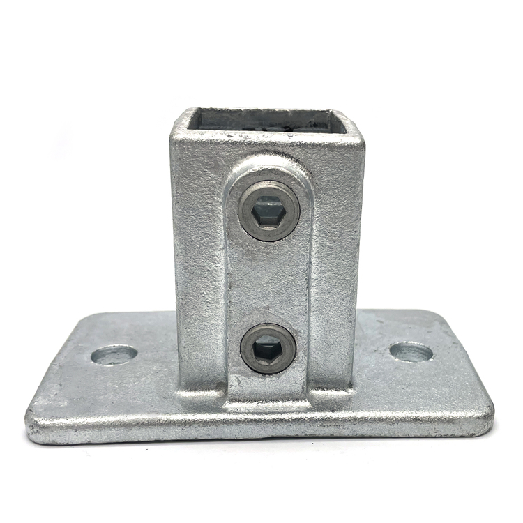 Eckige Fussplatte für quadratische Rohre - 40 mm