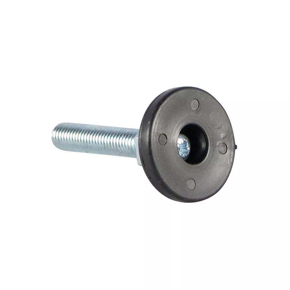 Höhenversteller mit drehbarem Teller Ø38MM 8x50 schwarz