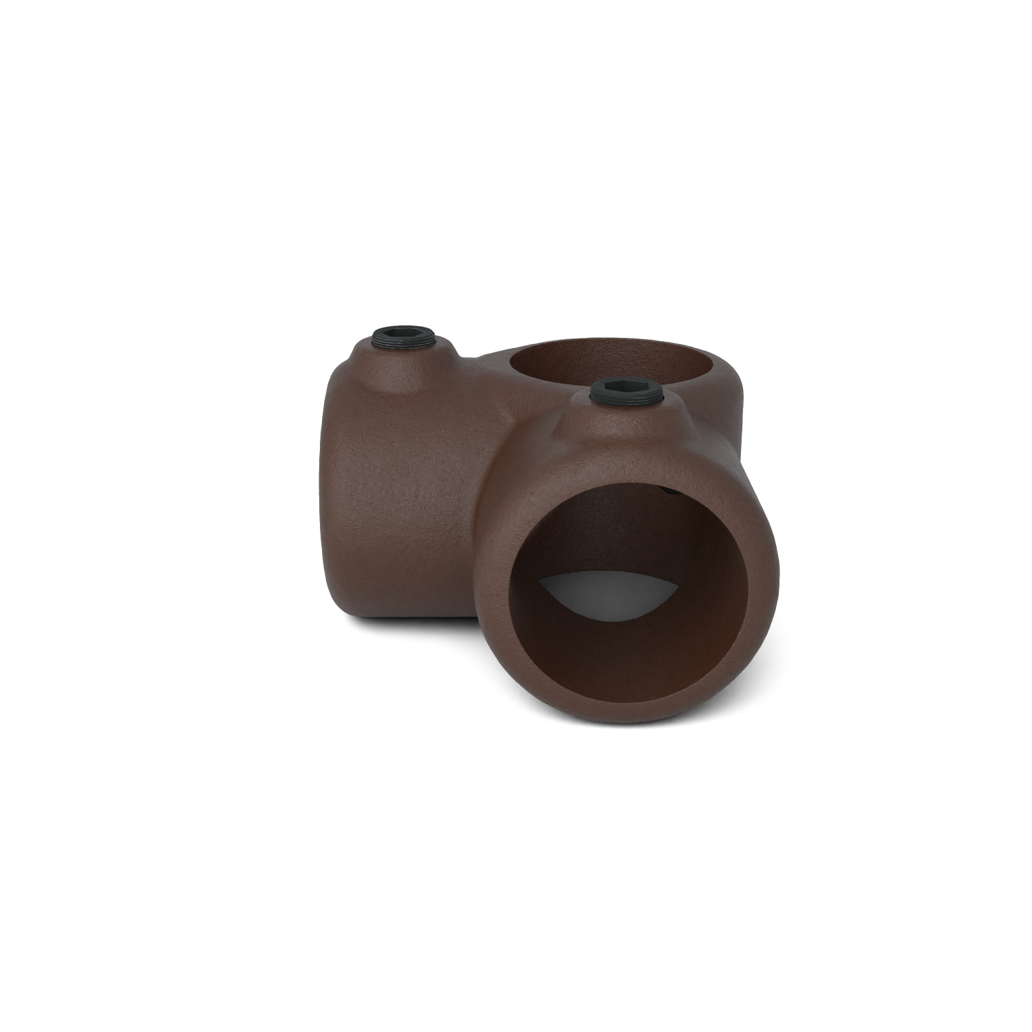 116-B Eckverbindung 90°- 33.7 mm braun