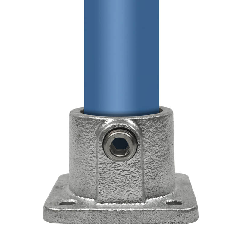 Fussplatte, eckig, durchgehend 60,3 mm (2”)