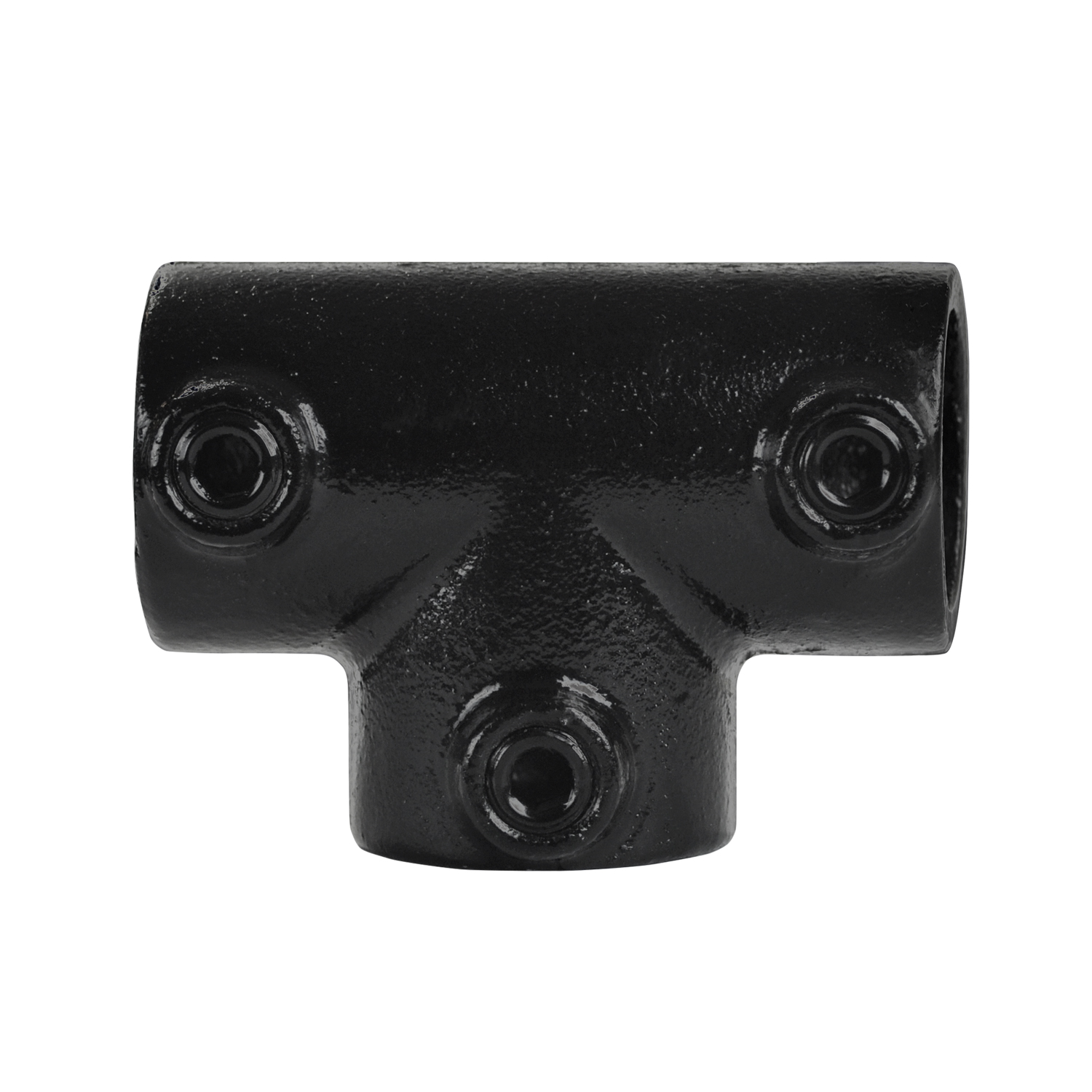 T-Stück lang schwarz 42.4 mm (1 1/4")