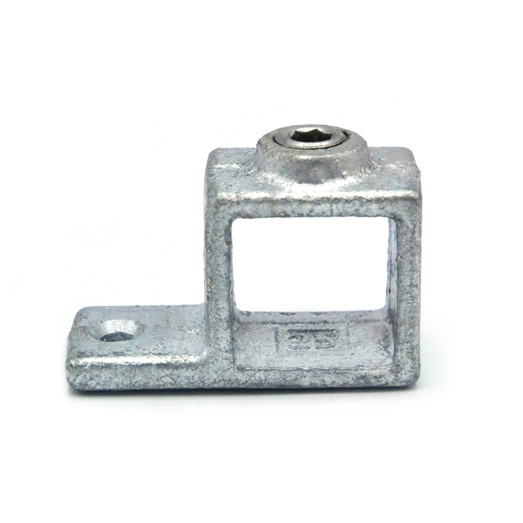 Rohrverbinder für Plattenbefestigung für quadratische Rohre - 25 mm