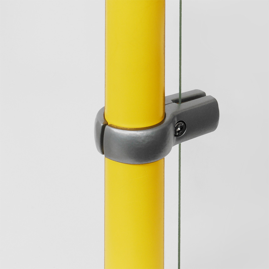 Trennwandhalter Aluminium 60mm