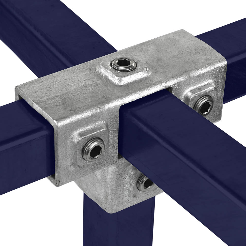 T-Stück für Stützrohr für quadratische Rohre - 40 mm