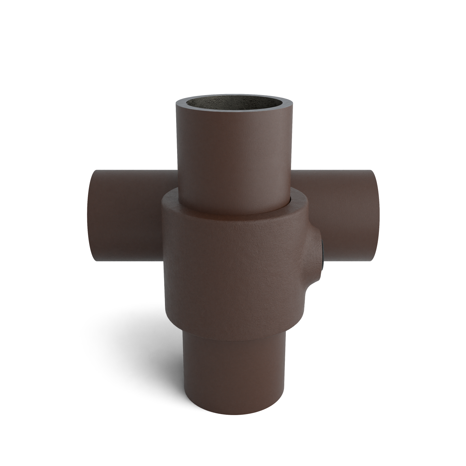 161-A Kreuzst vorges 90°- 26.9 mm braun