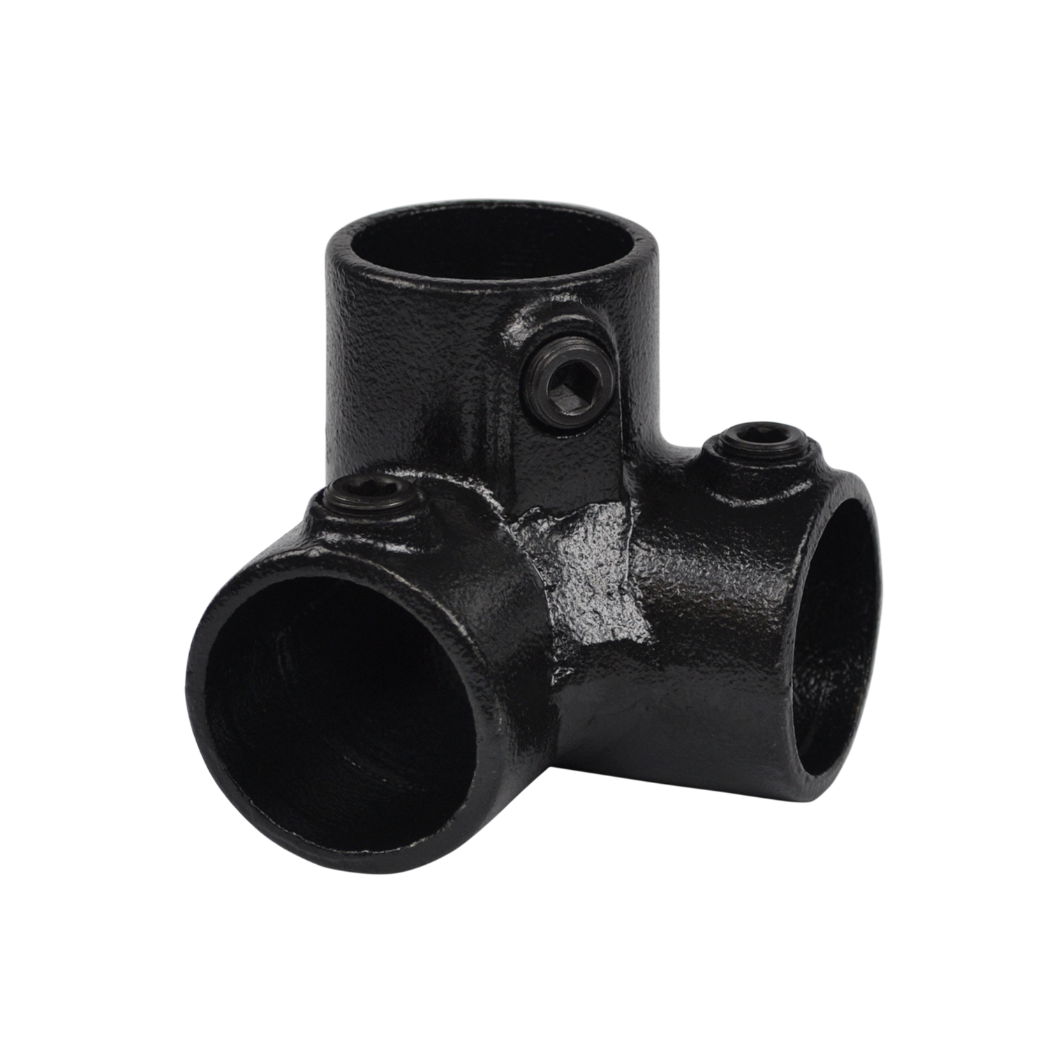Dreiweg-Eckstück 90° schwarz 26.9mm (3/4")